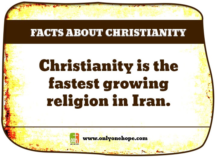 Christianity is the fastest growing religion in Iran.
