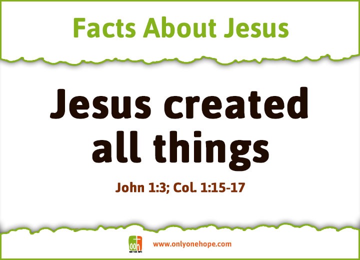 Jesus created all things