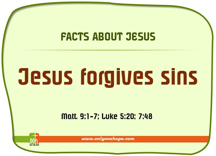 Jesus forgives sins