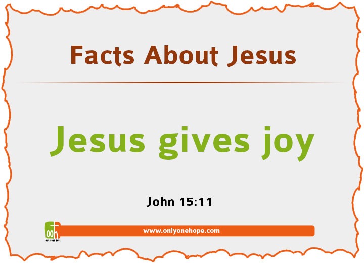 Jesus gives joy