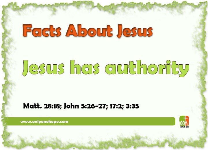 Jesus has authority