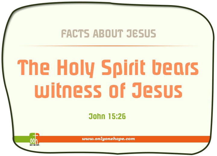 The Holy Spirit bears witness of Jesus
