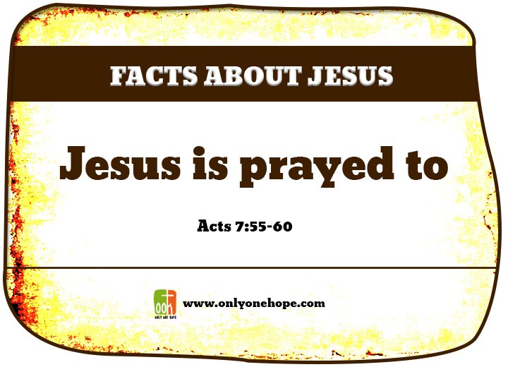Jesus is prayed to