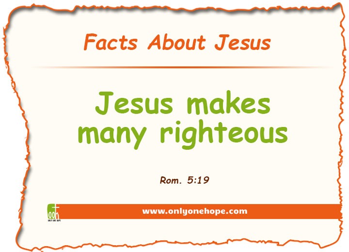 Jesus makes many righteous