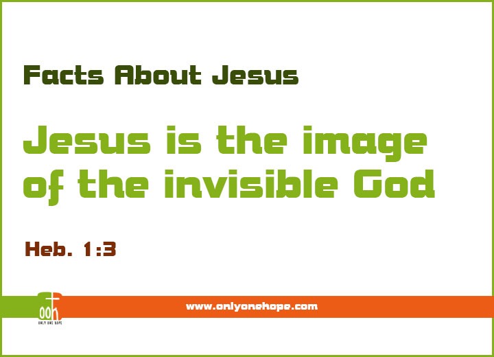 Jesus is the image of the invisible God
