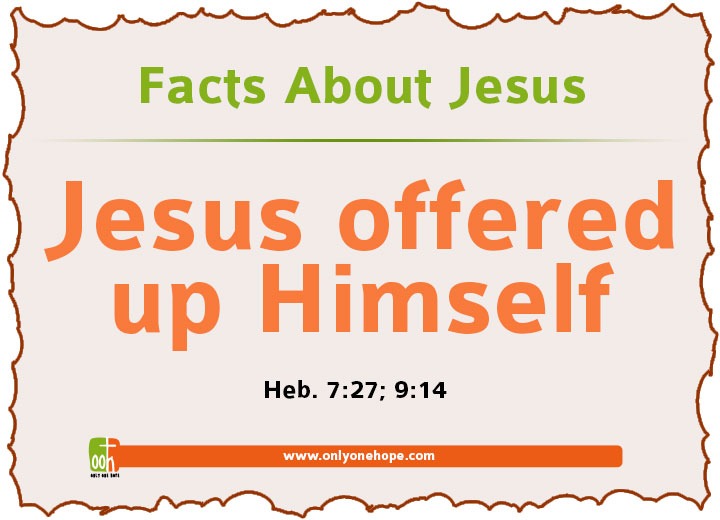 Jesus offered up Himself