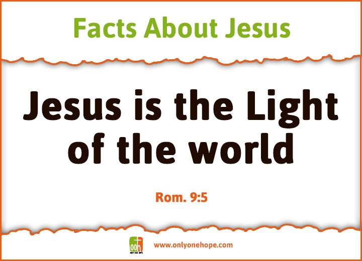Jesus is the Light of the world