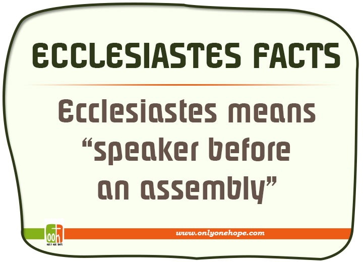 Ecclesiastes-FACTS-1
