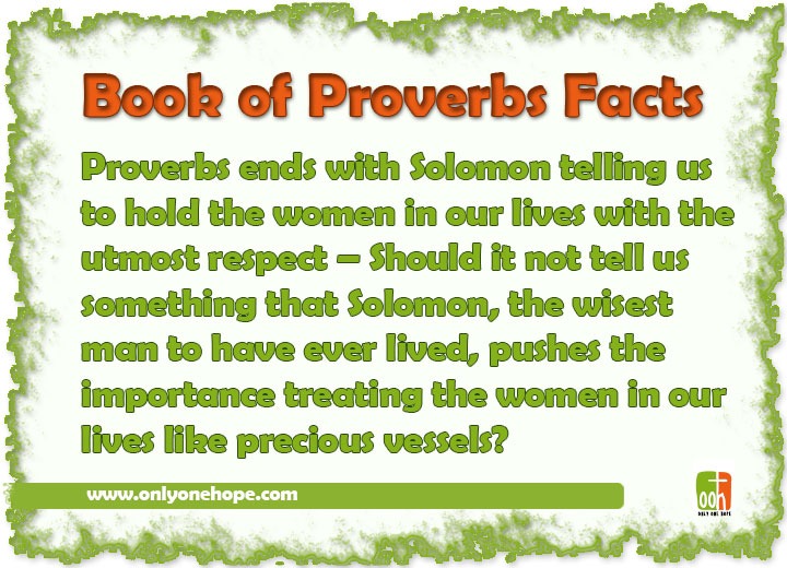Fun Facts About the Book of Proverbs