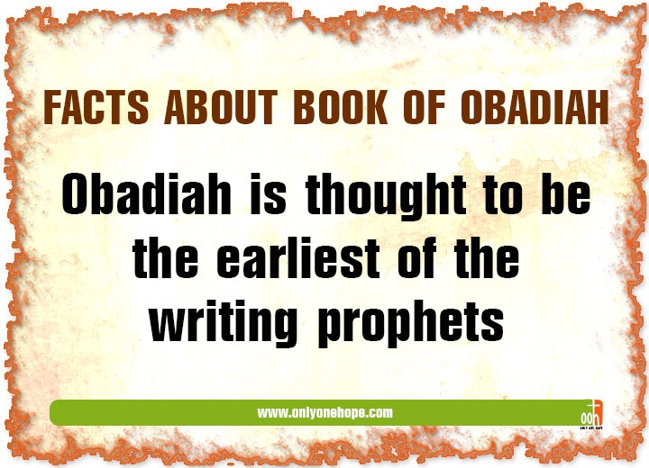 Fun Facts About The Book Of Obadiah