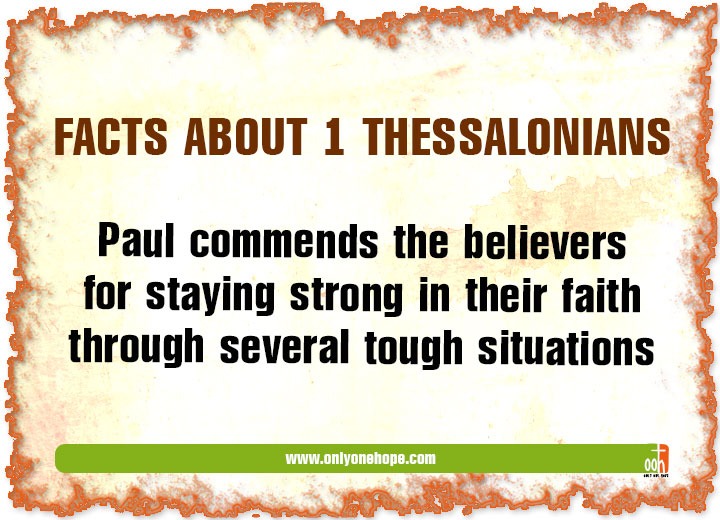 Paul commends the believers for staying strong in their faith through several tough situations