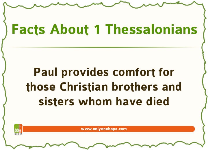 Paul provides comfort for those Christian brothers and sister whom have died