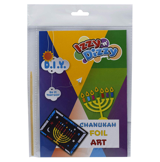 Chanukah Oil Pitcher Magic Foil Craft Kit, Hanukkah Arts and Craft Project