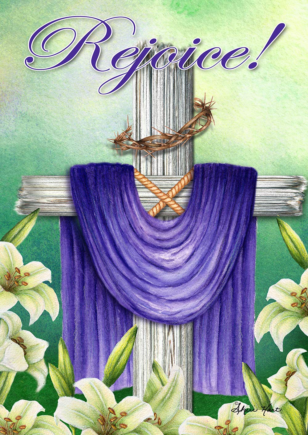 Floral Bless Our Home Double-Sided House Flag 28x40 By Briarwood Lane | Farmhouse Garden Decor