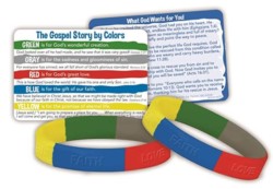 Silicone Gospel Story Bracelet with Card
